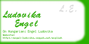 ludovika engel business card
